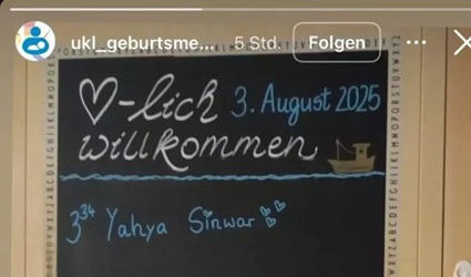 Nama 'Yahya Sinwar' di Papan Selamat Datang Bayi di Jerman Picu Kontroversi